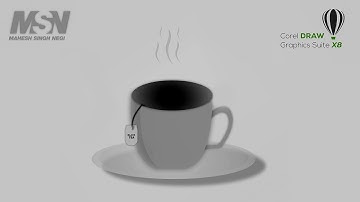 How to Create a Tea Cup in CorelDraw. (Using shadows)