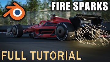 Making Car Animation with Sparks in Blender beginner tutorial (blender 3.3 version)