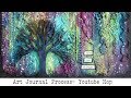 Art Journal Processs for Art Journaling Youtube Hop | How to make texture on an art journal