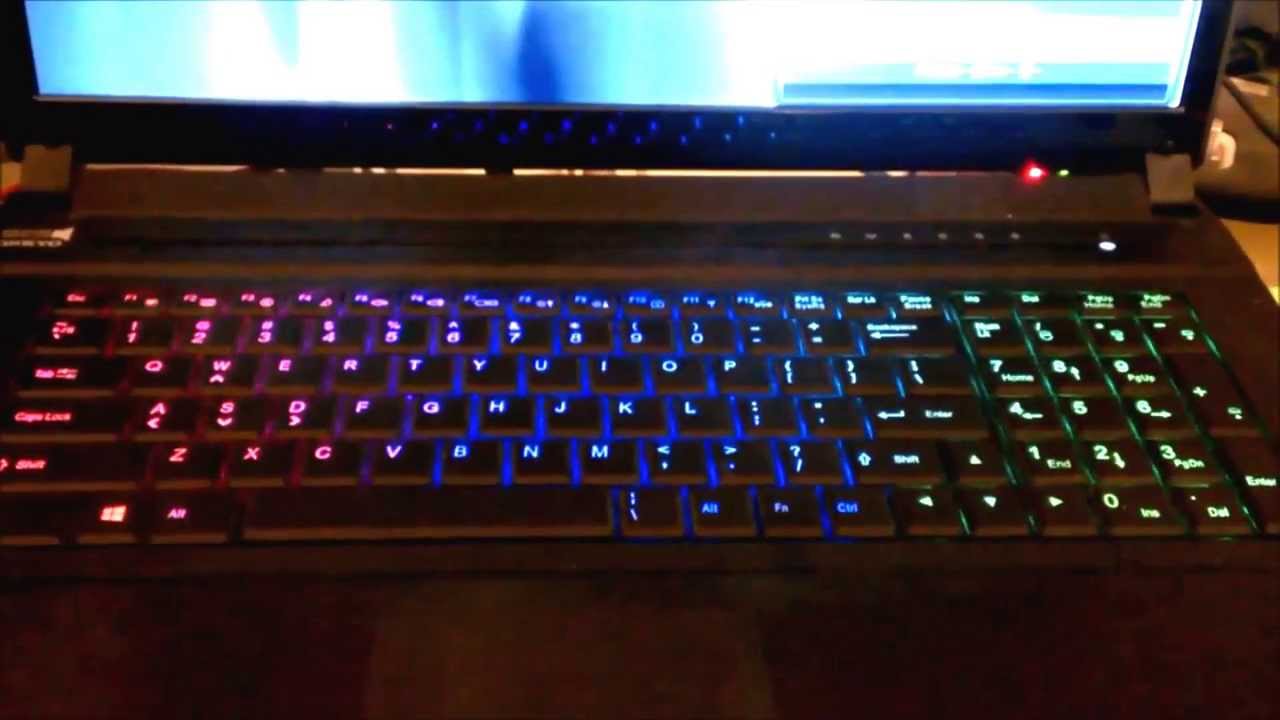 Laptop Mod - Pulsing LED Colored Keyboard - YouTube