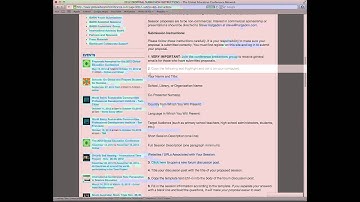 Global Education Conference 2012: Submitting a Proposal