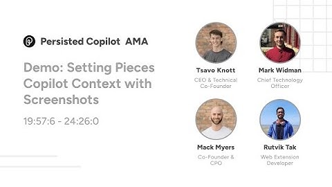 Demo: Setting Pieces Copilot Context with Screenshots