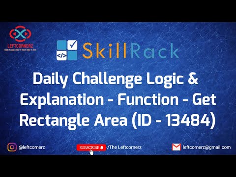 function - getRectangleArea(14-06-2021) | skillrack daily challenge