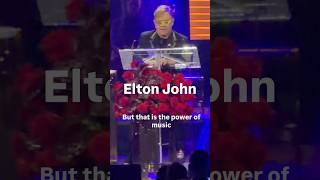 Elton John reflected on power of music, “the one thing on this planet that brings people together”