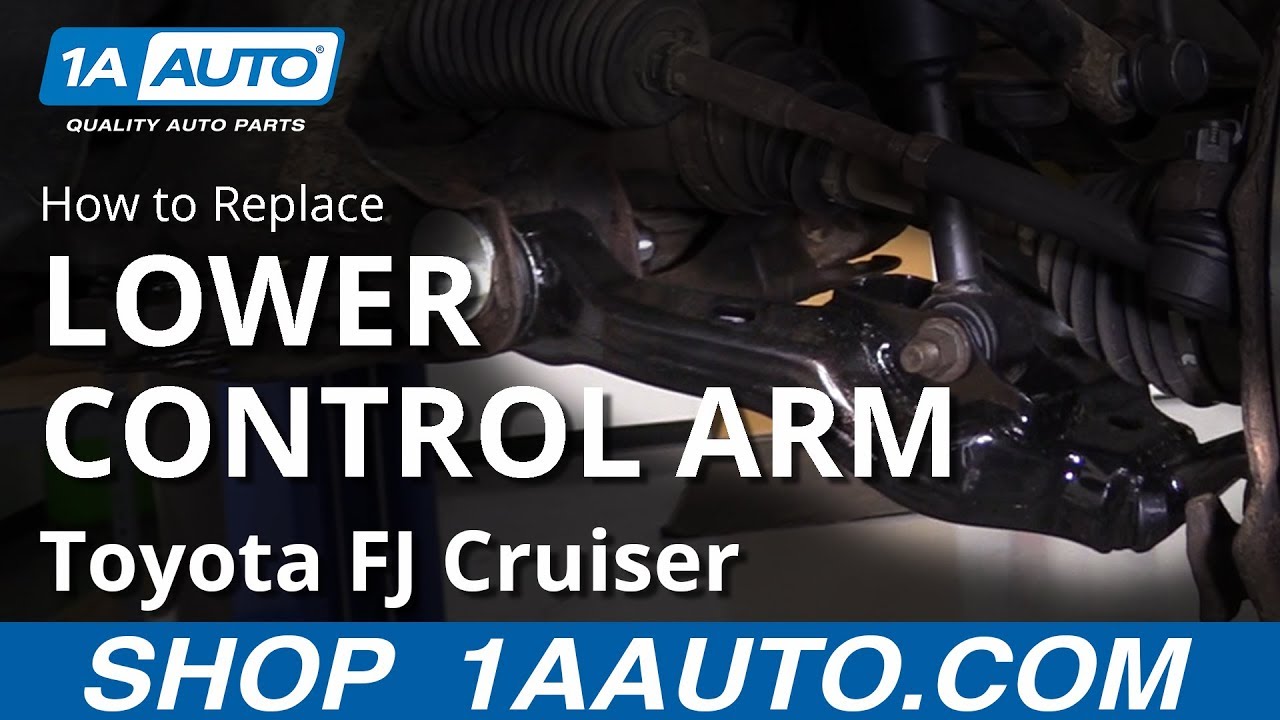 How To Replace Lower Control Arm 07 14 Toyota Fj Cruiser Youtube