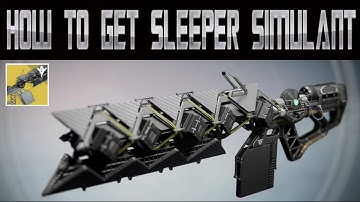Destiny - How to Get the SLEEPER SIMULANT Exotic HEAVY FUSION RIFLE (TUTORIAL)