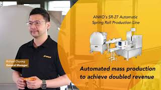 SR-27 Automatic Spring Roll Production Line – Automated mass production to achieve doubled revenue
