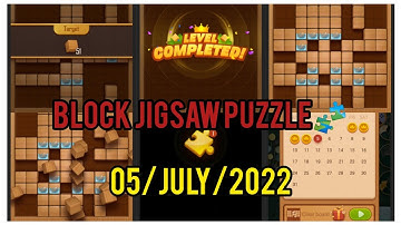 block jigsaw puzzle game daily task today /solved/5 July 2022#blockjigsawpuzzle #dailytasks