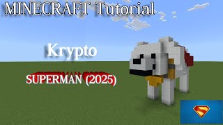 Minecraft Statue Tutorial: Krypto - SUPERMAN (2025)