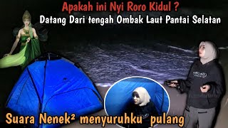 SOLO CAMPING HORROR:  Bermalam Dipantai Selatan Di'Datangi Sosok wanita Berbaju Hijau Berselendang