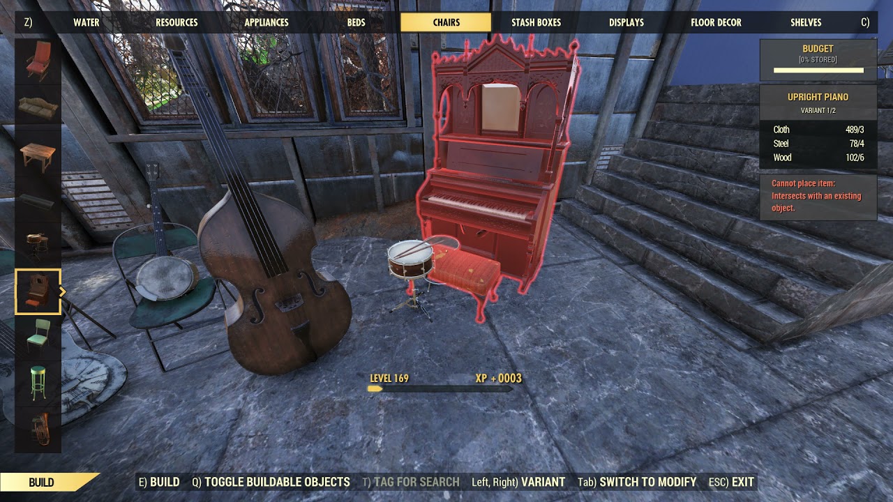 Fallout 76 bugged possum musician badge - YouTube