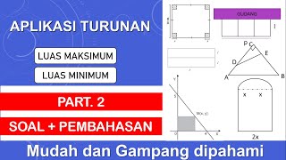 Maximum and minimum area | Application of derivatives part. 2