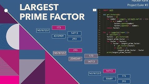 Python solution: Hacker Rank - Project Euler #3  - Largest Prime Factor