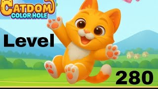 Catdom color hole level 280 solution and walkthrough for gameplay 