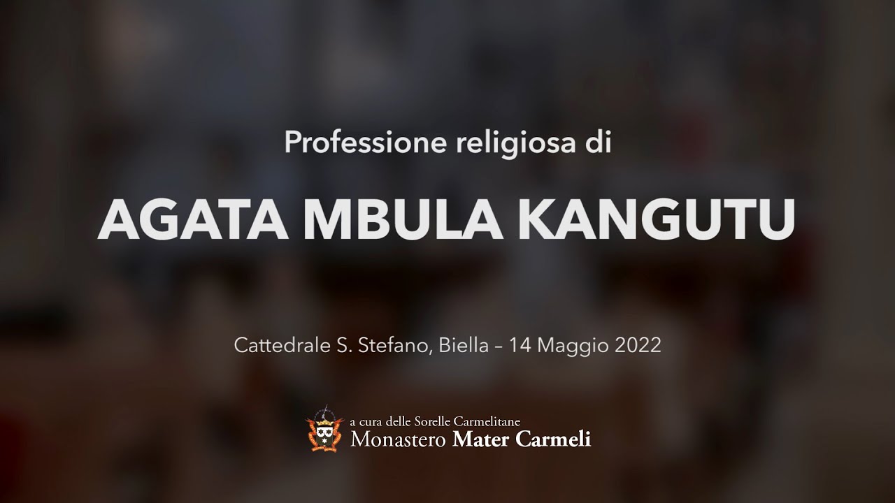 Professione Religiosa di Agata Mbula Kangutu