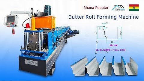 Gutter machine |rain gutter machine|máquina de canaletas pluviales#gutters #rollformingmachine