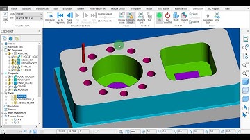 16 Como hacer programa de taladrado 2D con Autodesk Powermill CAD CAM
