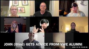 603 JOHN, Born Blind, On Verge Of Having Seeing Window Open & Asks VWE Alumni What They Experienced 