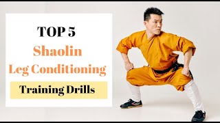 Top 5 Shaolin Kung Fu Leg Strengthening Conditioning Training Drills screenshot 5