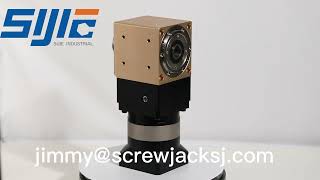 Right Angle Servo Gearbox with High precision helical gear planetary reducer
