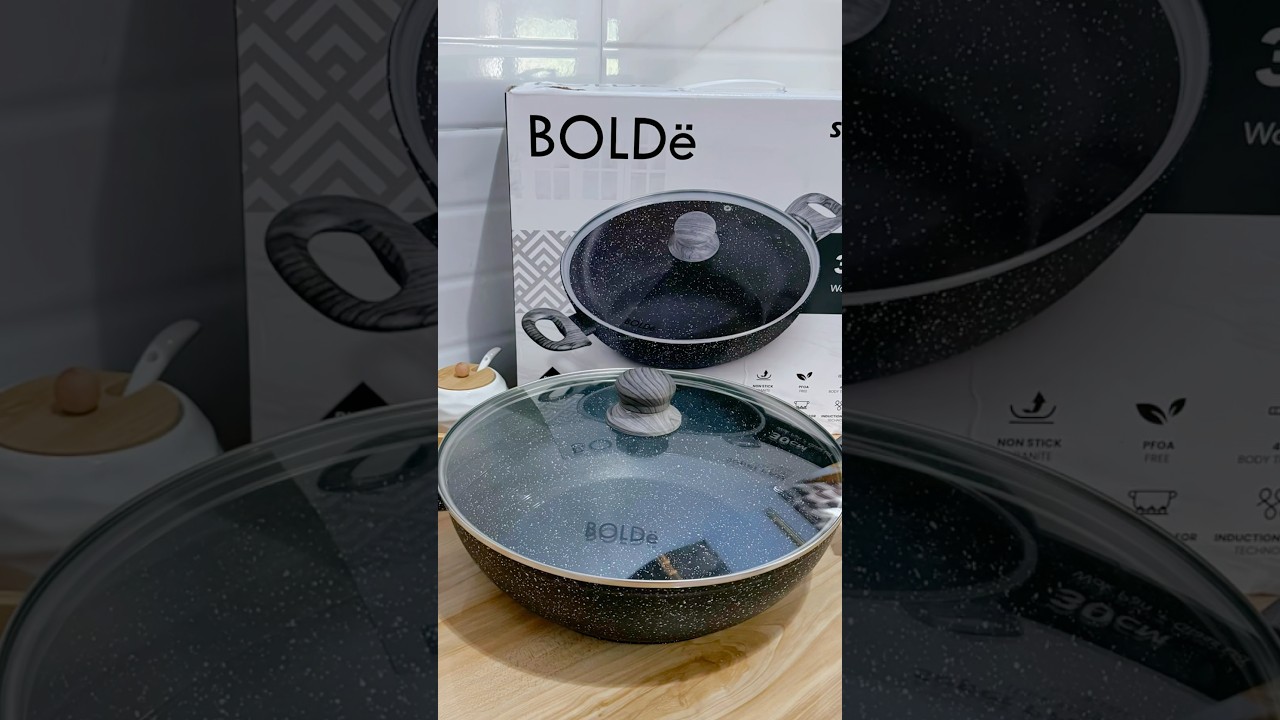 Review Lengkap BOLDe Organic Wok Pan 30 cm + Lid Super Pan P-G2W330 L