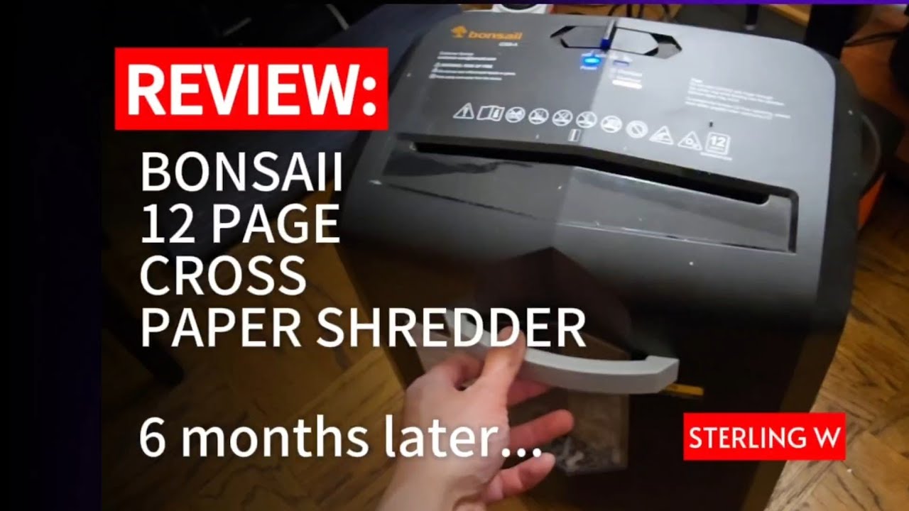 REVIEW: BONSAII 12 Page Cross Paper Shredder 6 months later