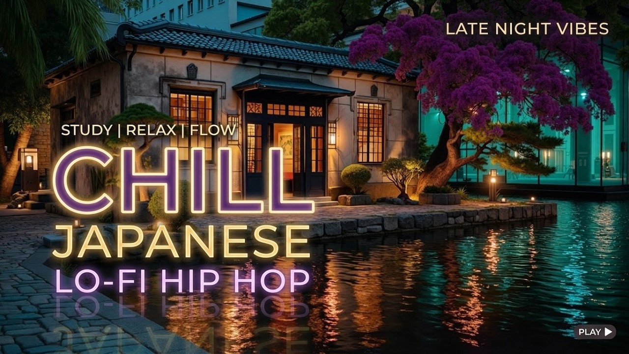 Лоу-фай музыка для учебы | Звуки дождя и огни Токио | Релакс