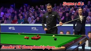 Snooker UK Championship Open Ronnie O’Sullivan VS Hossein Vafaei ( Frame 1 & 2 )