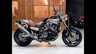 ヤマハ　Ｖ-ＭＡＸ　トライク　マフラーセット　Ｅ　長期在庫品 2168SC V-MAXスラシュカット4本出しマフラーセット ヤマハ