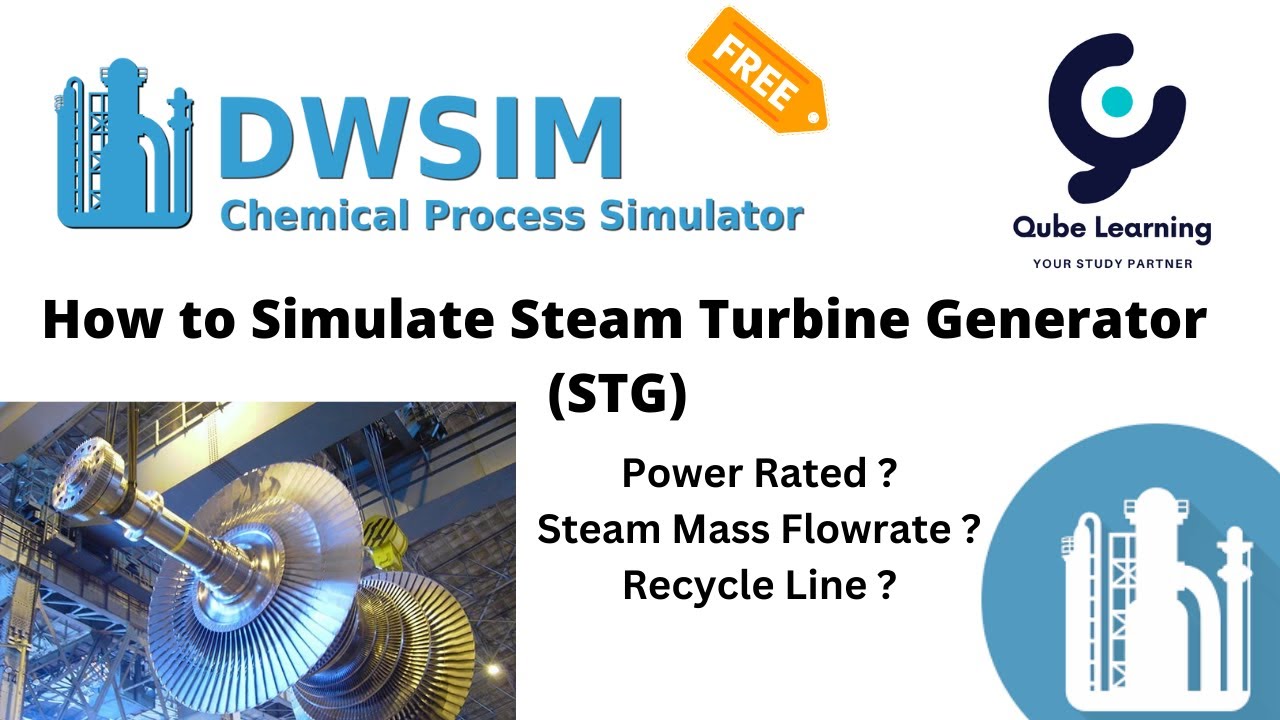 DWSIM Steam Turbine Generator Basic Principle I Using 100 Free