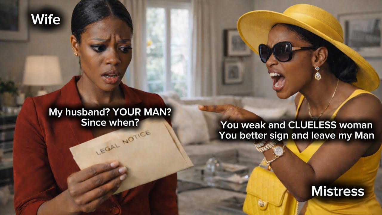 WIFE GOT A LETTER FROM HUSBAND'S MISTRESS THREATENING HER 2 DIVORCE HER HUSBAND BT SHE MADE THEM PAY