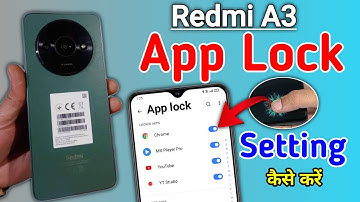 Redmi a3 me app lock kaise kare/redmi a3 app lock setting/how to lock apps in redmi a3