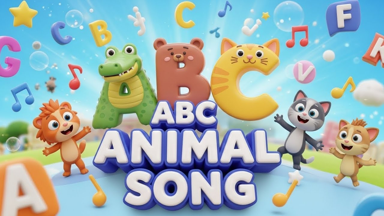ABC Animal Song 🔤🐾🎶 | Learn Alphabet with Animals for Kids | Kids Songs & Nursery Rhymes