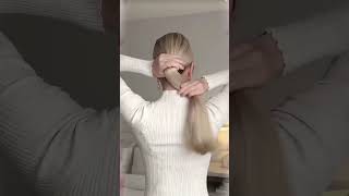 How To Create Bun With Hairpin 💫 | Quick Viral Hack #hairstyle #bun #hairtutorial #fyp #hairhacks