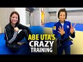 Crazy judo training of modern judo queen abe uta