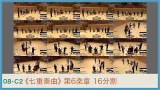 ベートーヴェン：《七重奏曲 第6楽章》神奈川フィル_16分割 L.v.