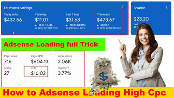 How to Adsense Loading High Cpc || High Cpc keywords || Course Free|| adsense loading kaise kare