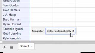 Want to split data into columns in a Google Sheet Try Data - Split text to columns