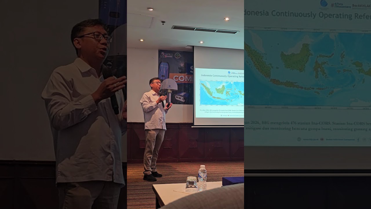 Bpk Muhammad Al Kautsar dari Badan Informasi Geospasial (BIG) terkait ina CORS