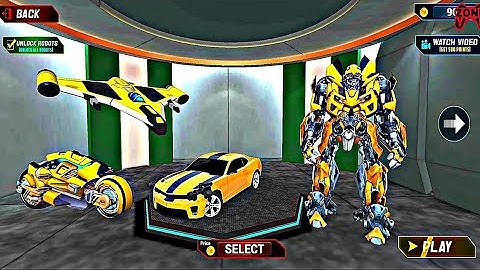 Jet Robot Car Transformation - Robot Games - Android Gameplay