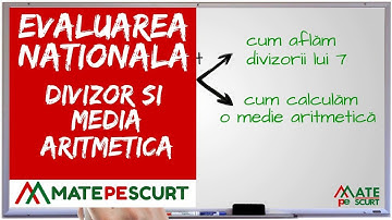 Evaluarea Nationala – divizor si media aritmetica