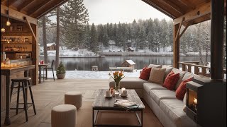 Snowfall and Smooth Jazz for Work, Study &amp; Focus Soft February Winter
