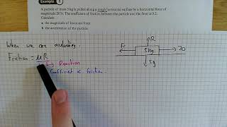 Year 2 Mechanics - 5.3 Forces & Friction - Example 8