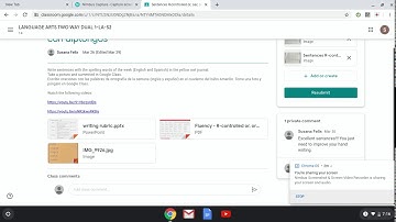 Student access to class assignment and submitting work