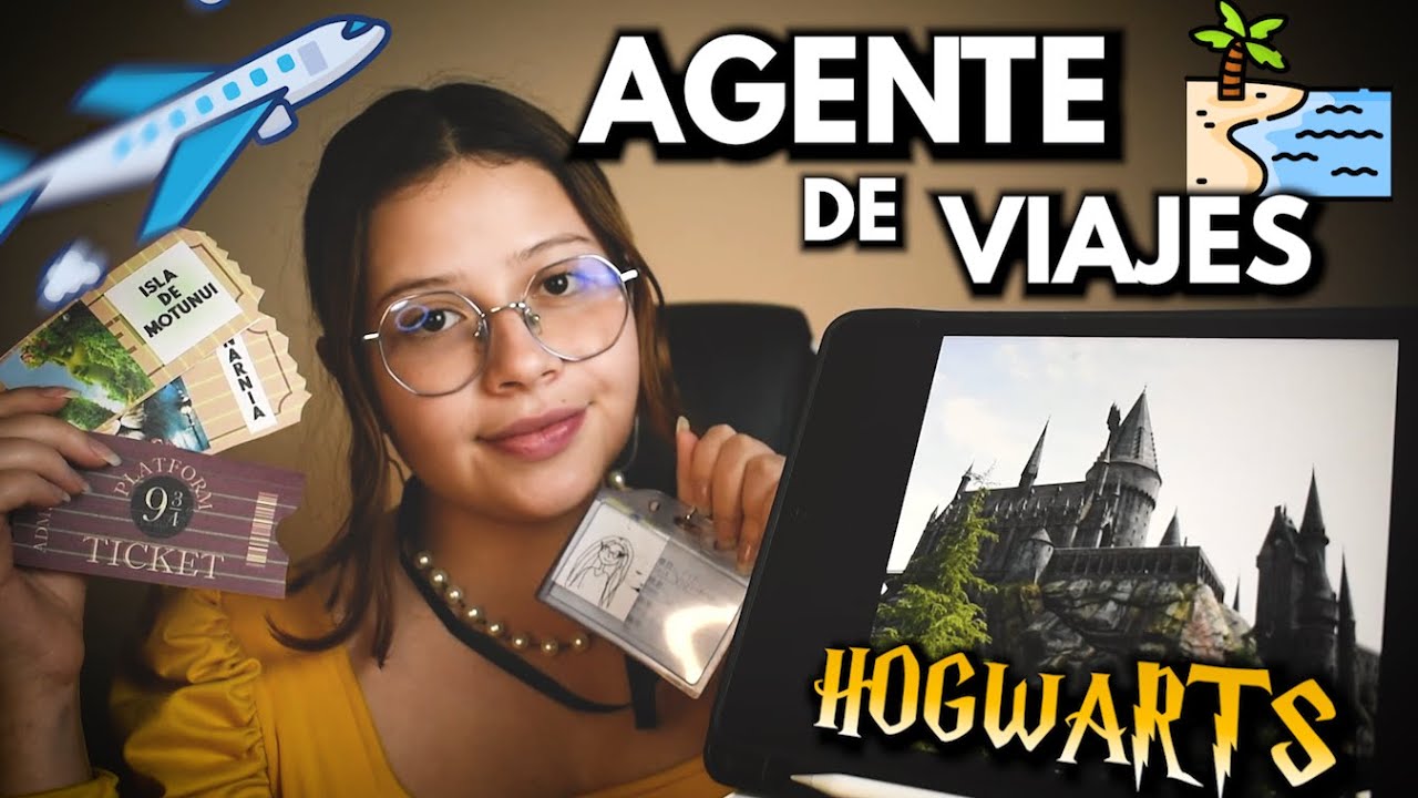 asmr✈️ Soy tu AGENTE de VIAJES a MUNDOS MAGICOS✨🍀-Atencion Personal- Vivalen ASMR