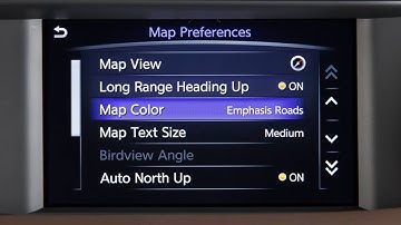 2017 INFINITI QX30 - Navigation Settings (if so equipped)