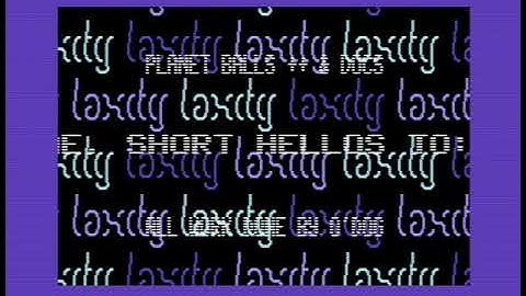C64 Crack Intro: Laxity Intro #99 (Laxity All Around) by Laxity!