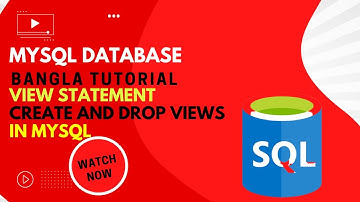 MySQL Database Bangla Tutorial 20 | VIEW STATEMENT | Virtual Space in MySQL |  View in MySQL