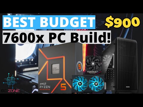 Best Budget Ryzen 5 7600x PC Build Today For $900! - YouTube