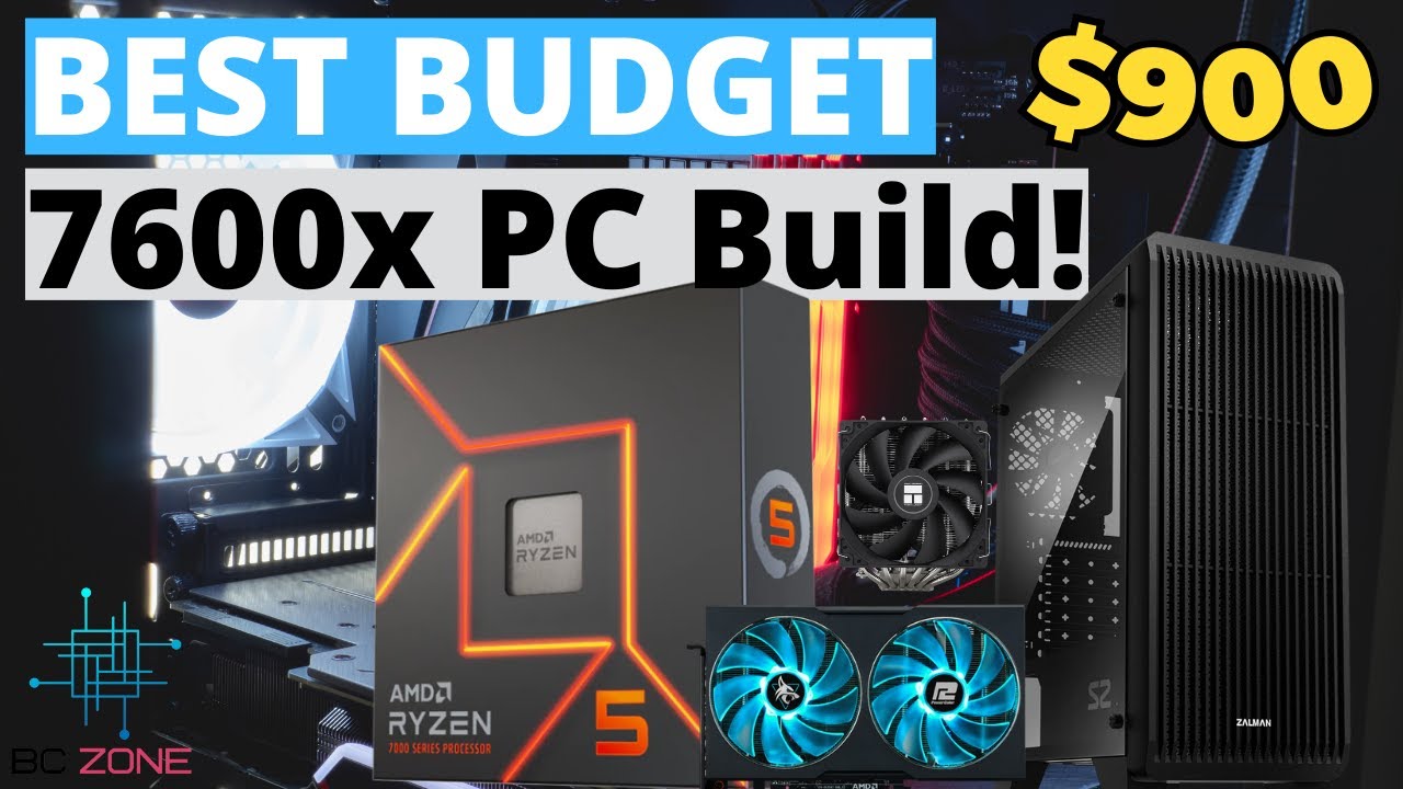 Best Budget Ryzen 5 7600x PC Build Today For $900! - YouTube